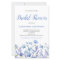 Budget Blue Floral Bridal Shower Invitation