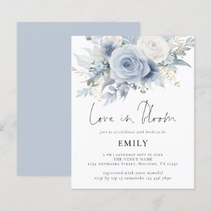 Budget Blue Florals Love in Bloom Bridal Shower