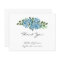 Budget Blue Hydrangea Wedding Thank You Card