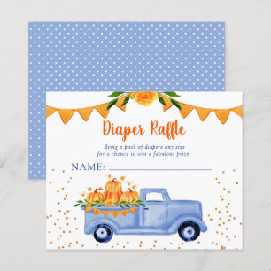 Budget Blue Little Pumpkin Diaper Raffle