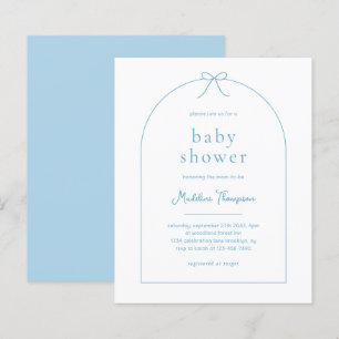BUDGET Blue Ribbon Bow Boy Baby Shower 