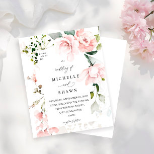 Budget Blush Pink & Eucalyptus Floral Wedding 2