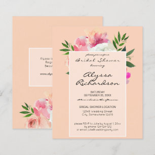 Budget Blush Pink & White Floral- 2B Bridal Shower