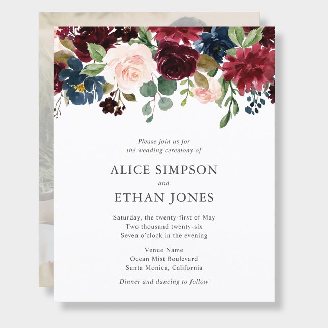 Budget Bohemian Garden QR Code Photo Wedding Flyer (Creator Uploaded)