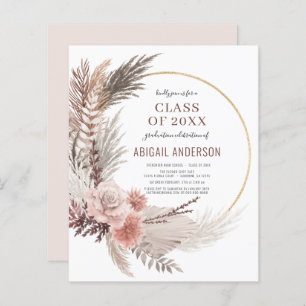 Budget Boho 2023 Grad Party Floral Invitation