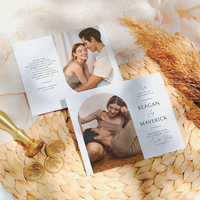 Budget Boho Arch Classic Typography Photo Wedding (Creator Uploaded)