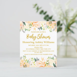 Budget Boho Baby Shower Invitation Gender Neutral 