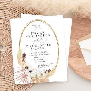 Budget Boho Beach White Floral Wedding