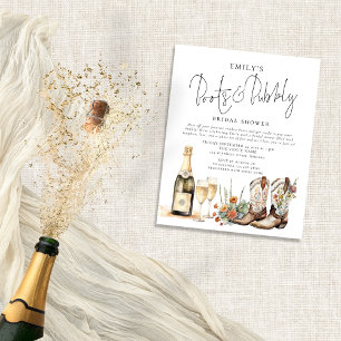 Budget Boho Boots and Bubbly Bridal Shower