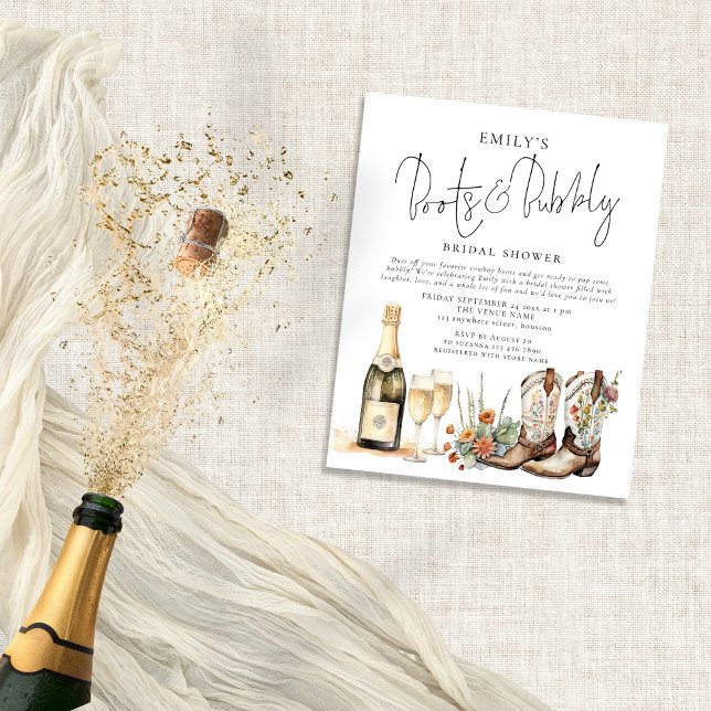 Budget Boho Boots and Bubbly Bridal Shower (Budget price)