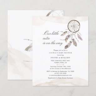 Budget Boho Chic Couples Baby Shower Invitation