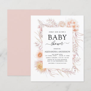Budget Boho Chic Dusty Pink Desert Baby Shower