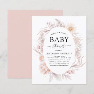 Budget Boho Chic Dusty Pink Desert Baby Shower