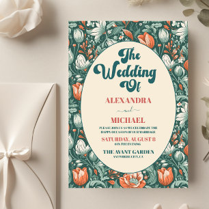 Budget Boho Chic Retro Colourful Floral Wedding