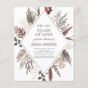 Budget Boho Class of 2023 Grad Party Invitation
