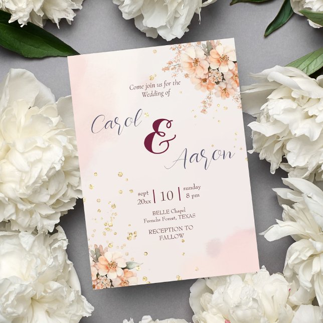 budget boho  elegant classy botanical   wedding flyer (Creator Uploaded)