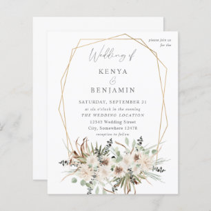 Budget Boho Eucalyptus & Beige Floral Wedding 2