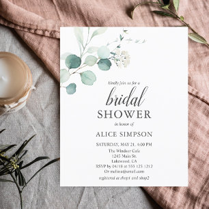 Budget Boho Eucalyptus Leaves Bridal Shower