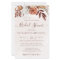 Budget Boho Fall Floral Bridal Shower Invitation