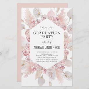 Budget Boho Grad Class of 2023 Party Invitation