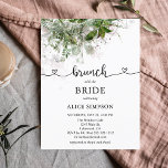 Budget Boho Greenery Brunch Bridal Shower Invitation Postcard<br><div class="desc">Boho brunch bridal shower features greenery and cute calligraphy with hearts.</div>