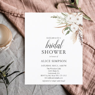 Budget Boho Greenery Pampa Grass Bridal Shower