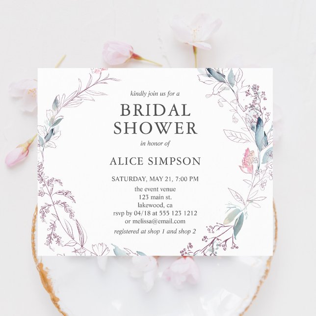 Budget Boho Light Pink Leaves Bridal Shower (Creator Uploaded)