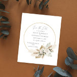 Budget Boho Pampas Grass & Floral Save the Date Flyer<br><div class="desc">******* MATTE PAPER IS THIN. UPGRADE FOR A THICKER PAPER. NO ENVELOPES INCLUDED. FOR CARD STOCK, THICKER CARDS, CHECK OUT THE LINK BELOW. CARD STOCK, THICKER CARDS HAVE AN OPTION FOR ENVELOPES OR INCLUDES THEM******** No envelopes, paper flyer version. Save money on formal invitations with this paper invitation. Get your...</div>