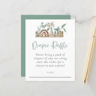 Budget Boho Shelf Toys Sage Diaper Raffle