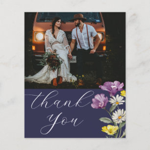 Budget Boho Thank Wildflowers & Photo