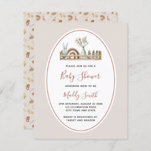 Budget Boho Toys Terracotta Rainbow Baby Shower 