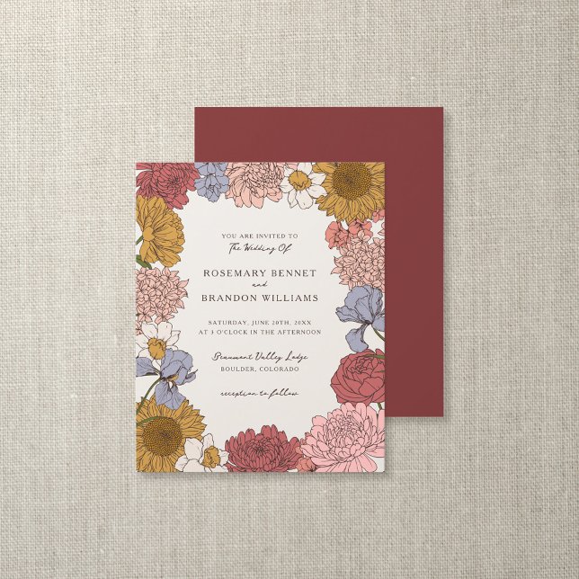 Budget Boho Vintage Floral Fall Garden Wedding (Creator Uploaded)