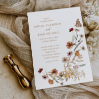 Budget Boho Wildflower Floral Butterfly Wedding