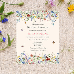 Budget Boho Wildflowers Butterflies Bridal Shower