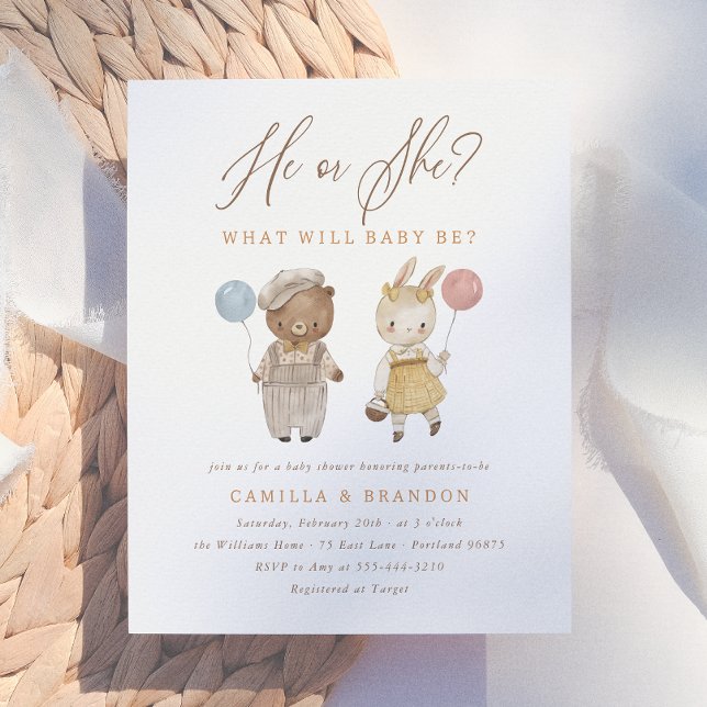 Budget Boho Woodland Animals Gender Reveal (Creator Uploaded)