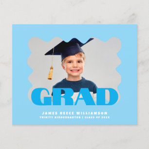 Budget Bold Photo Kindergarten Graduation Sheet