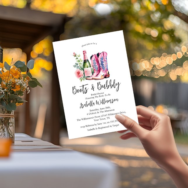 Budget  Boots and Bubbly Wood Bridal Shower (Creator Uploaded)