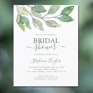 Budget Botanical Bridal Shower