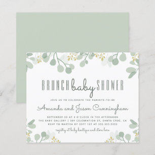 Budget Botanical Eucalyptus Brunch Baby Shower