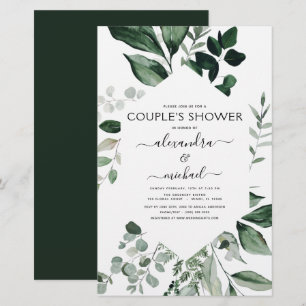 Budget Botanical Greenery Foliage Couple's Shower