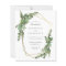 Budget Botanical Greenery & Gold Geometric Wedding
