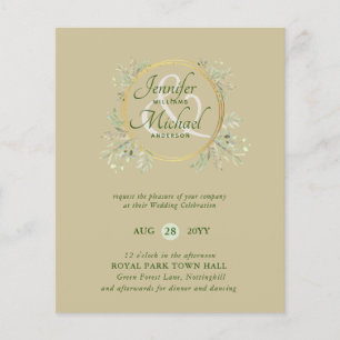 BUDGET Botanics Greenery Wedding Invites Trending