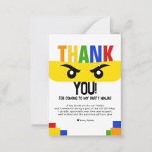 BUDGET Bricks Building Blocks Birthday Thank You