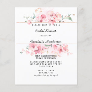 Budget Bridal Shower Invitation. Flyer