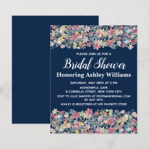 Budget Bridal Shower Invitation Spring Floral Boho