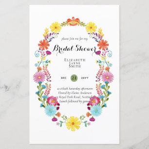 BUDGET Bridal Shower Invitations Custom Colours