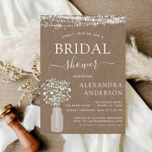 Budget Bridal Shower Rustic Baby's Breath Lights (Creator Uploaded)