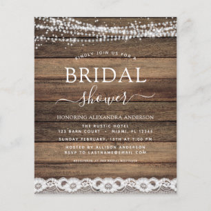 Budget Bridal Shower Rustic Farmhouse