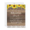 Budget Bridal Shower Sunflower Rustic Invitation