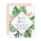 Budget Bridal Shower Tropical Palm Watercolor
